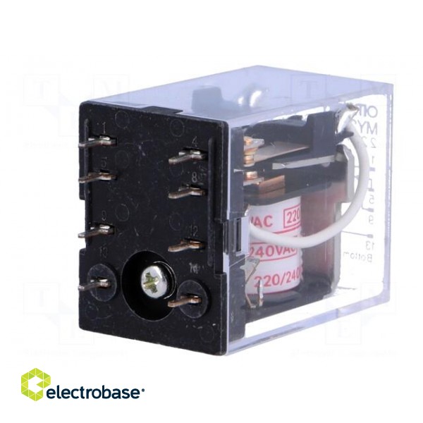 Relay: electromagnetic | DPDT | 230VAC | 5A | industrial | Series: MY2 image 6