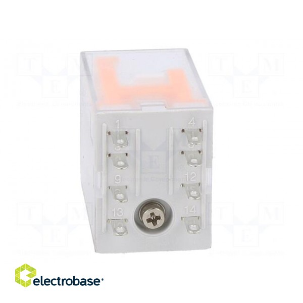 Relay: electromagnetic | DPDT | 24VDC | Icontacts max: 10A | socket image 5