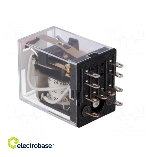 Relay: electromagnetic | DPDT | Ucoil: 24VDC | 5A/250VAC | 5A/24VDC | 5A image 4