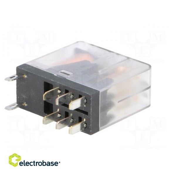 Relay: electromagnetic | DPDT | Ucoil: 24VDC | 5A/250VAC | 5A/30VDC | 5A image 6