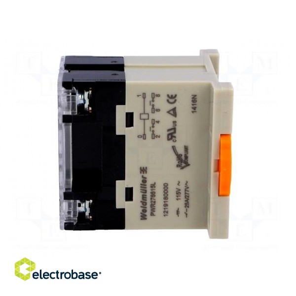 Relay: electromagnetic | DPST-NO | Ucoil: 115VAC | 25A | industrial фото 3