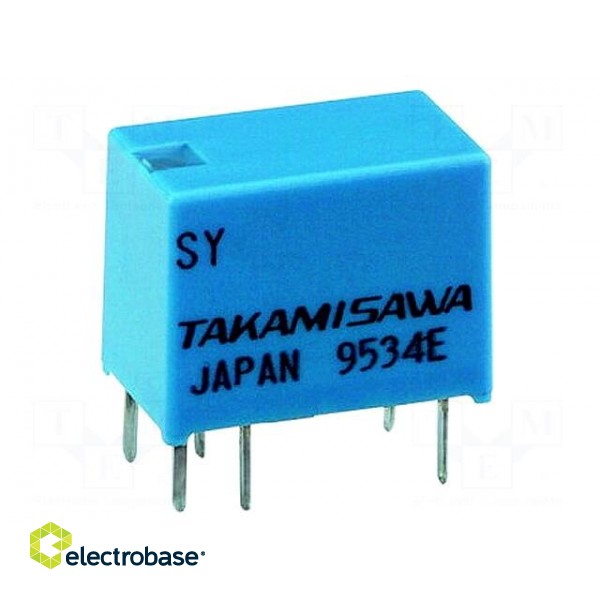 Relay: electromagnetic | SPDT | Ucoil: 12VDC | 2A | 0.5A/120VAC | PCB