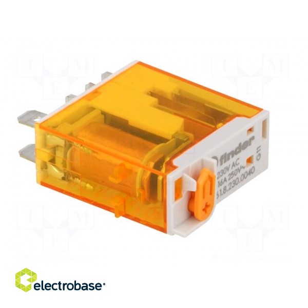 Relay: electromagnetic | SPDT | Ucoil: 230VAC | 16A/250VAC | 16A/30VDC image 8