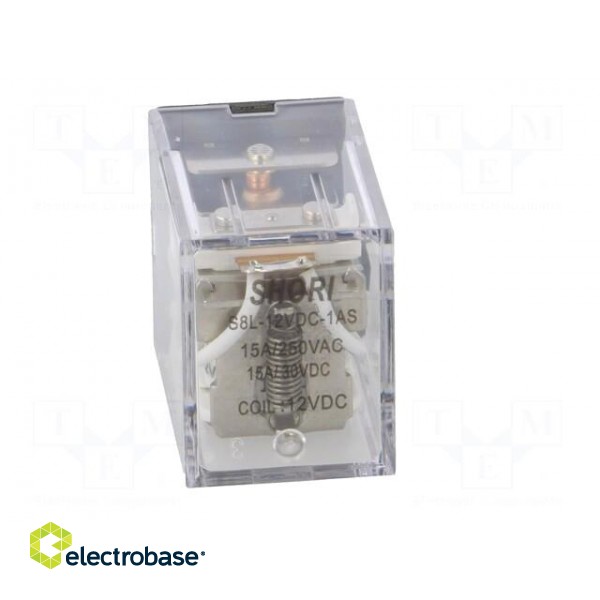 Relay: electromagnetic | SPST-NO | Ucoil: 12VDC | 15A/277VAC | 900mW image 9