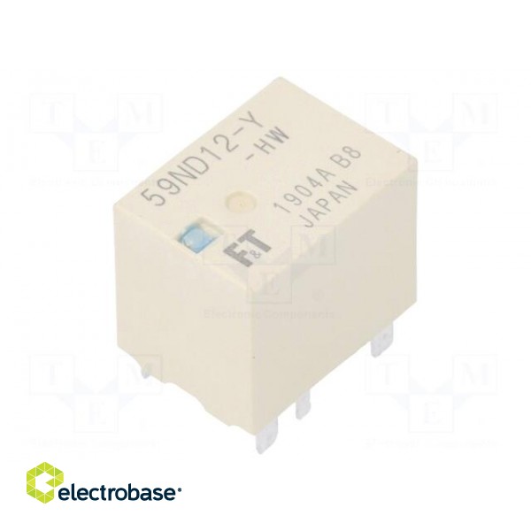 Relay: electromagnetic | 1 Form U | Ucoil: 12VDC | 60A | Mounting: PCB image 1