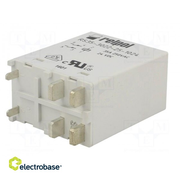 Relay: electromagnetic | DPST-NO | Ucoil: 24VDC | 35A | Series: RS35 фото 2