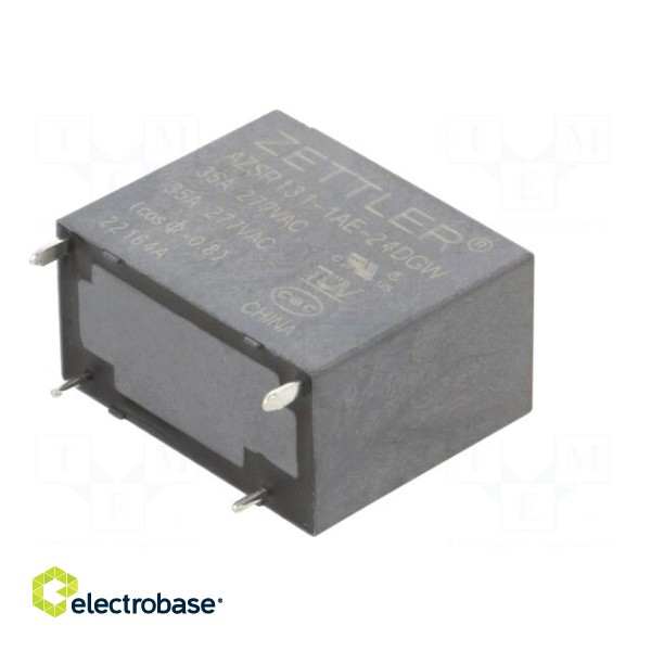 Relay: electromagnetic power | SPST-NO | Ucoil: 24VDC | 35A | PCB | 1.4W image 6