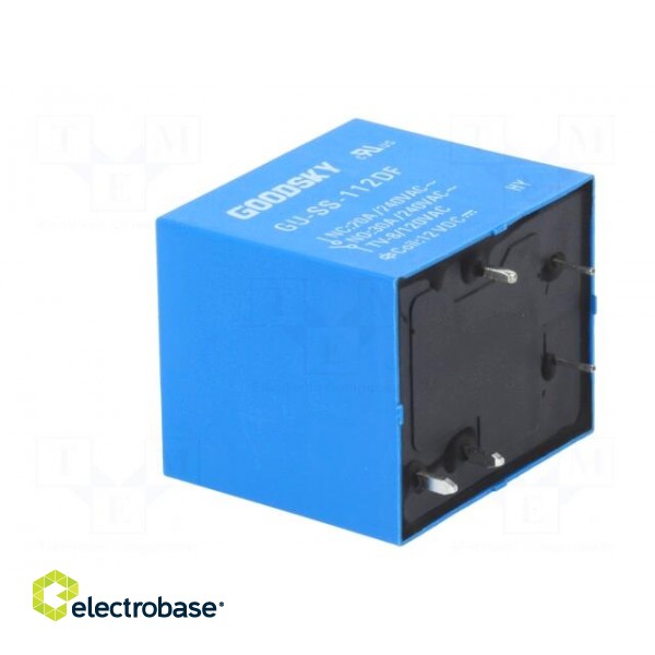Relay: electromagnetic | SPDT | Ucoil: 12VDC | 30A | Mounting: PCB фото 4