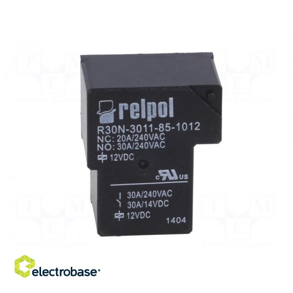 Relay: electromagnetic | SPDT | Ucoil: 12VDC | 30A | Series: R30N | 0.9W image 9