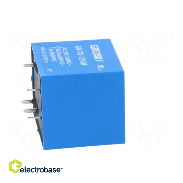 Relay: electromagnetic | SPDT | Ucoil: 24VDC | 30A | Mounting: PCB image 7