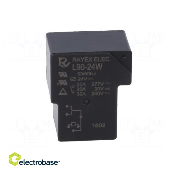 Relay: electromagnetic | SPDT | Ucoil: 24VDC | 30A | Series: L90 | 900mW image 9