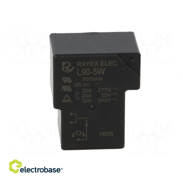 Relay: electromagnetic | SPDT | Ucoil: 5VDC | 30A | Series: L90 | 900mW image 9