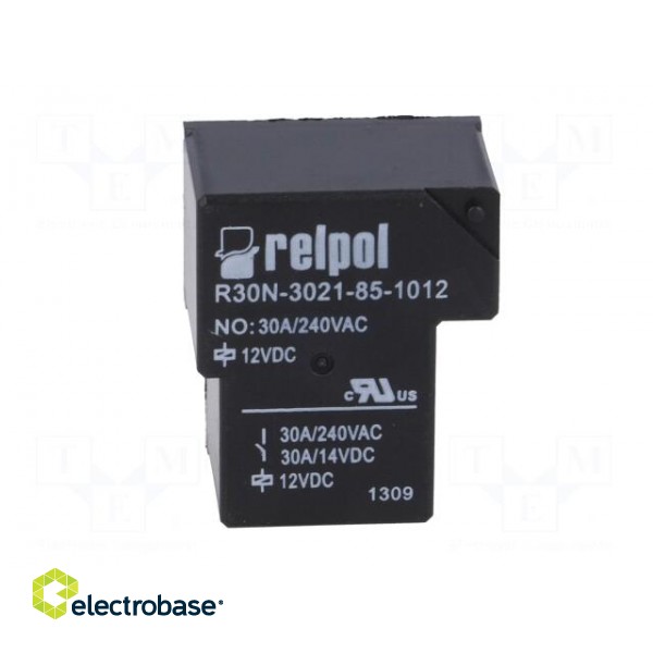 Relay: electromagnetic | SPST-NO | Ucoil: 12VDC | 30A | Series: R30N image 9