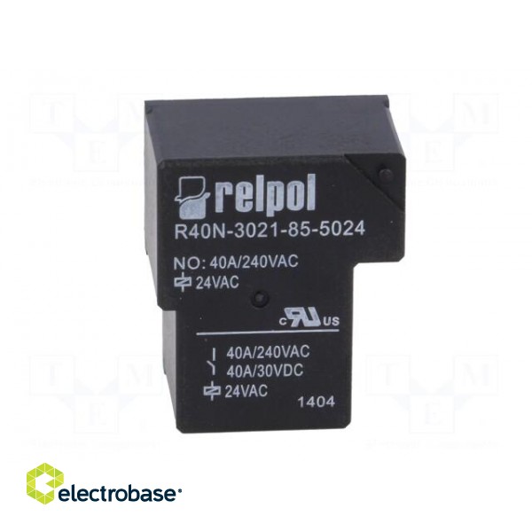 Relay: electromagnetic | SPST-NO | Ucoil: 24VAC | 40A | Series: R40N paveikslėlis 9