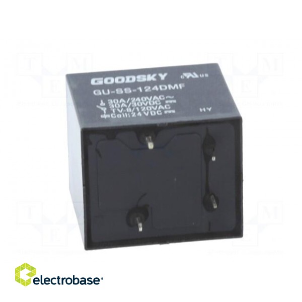 Relay: electromagnetic | SPST-NO | Ucoil: 24VDC | 30A | PCB | max.240VAC image 5