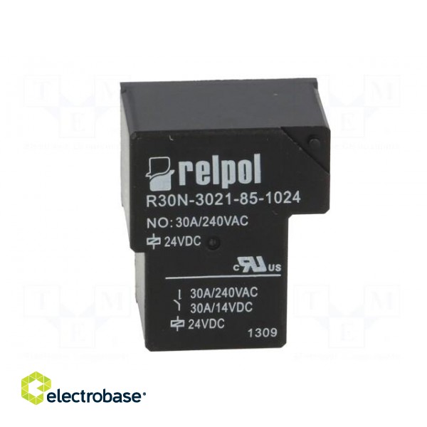Relay: electromagnetic | SPST-NO | Ucoil: 24VDC | 30A | Series: R30N paveikslėlis 9