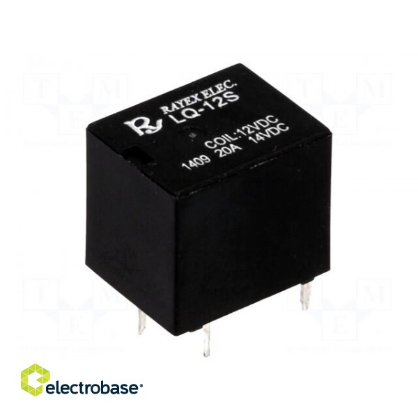 Relay: electromagnetic | SPDT | Ucoil: 12VDC | 20A | automotive | PCB фото 1