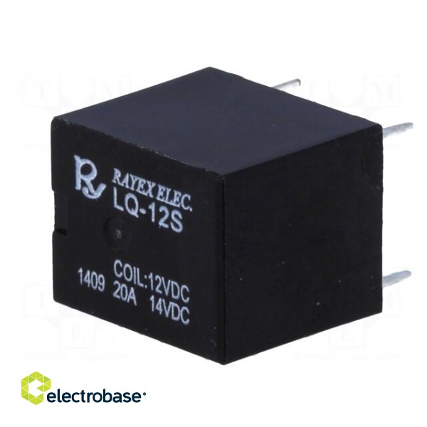 Relay: electromagnetic | SPDT | Ucoil: 12VDC | 20A | automotive | PCB фото 4
