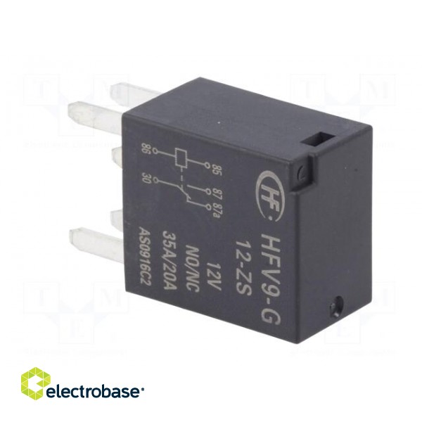 Relay: electromagnetic | SPDT | Ucoil: 12VDC | 35A | automotive | 124Ω фото 4