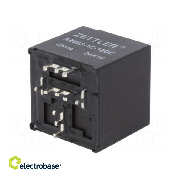 Relay: electromagnetic | SPDT | Ucoil: 12VDC | 60A | automotive | PCB image 1