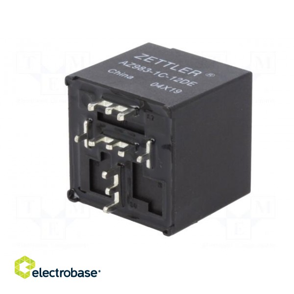 Relay: electromagnetic | SPDT | Ucoil: 12VDC | 60A | automotive | PCB image 2