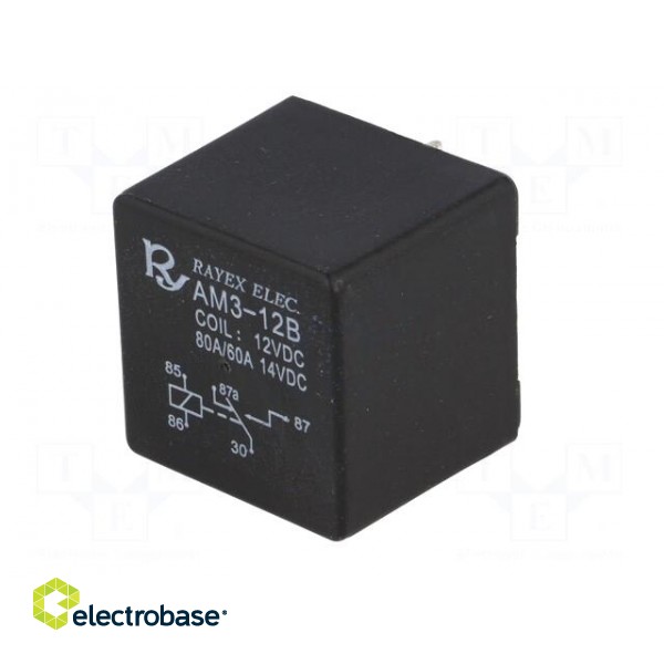 Relay: electromagnetic | SPDT | Ucoil: 12VDC | 80A | automotive | 1.8W image 2