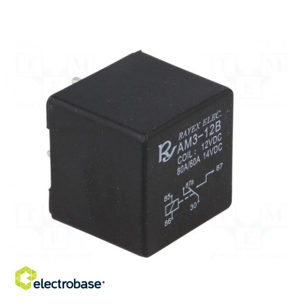 Relay: electromagnetic | SPDT | Ucoil: 12VDC | 80A | automotive | 1.8W image 8
