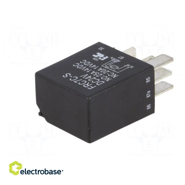 Relay: electromagnetic | SPDT | Ucoil: 24VDC | 25A | automotive | socket image 2