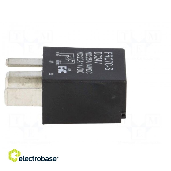 Relay: electromagnetic | SPDT | Ucoil: 24VDC | 25A | automotive | socket image 7