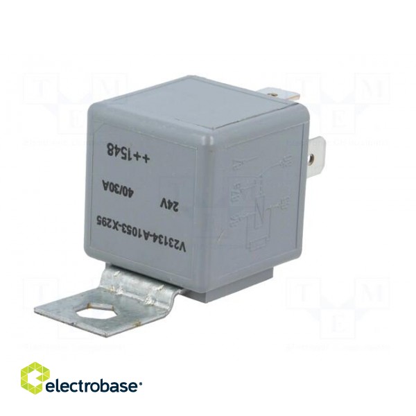 Relay: electromagnetic | SPDT | Ucoil: 24VDC | 60A | automotive paveikslėlis 2