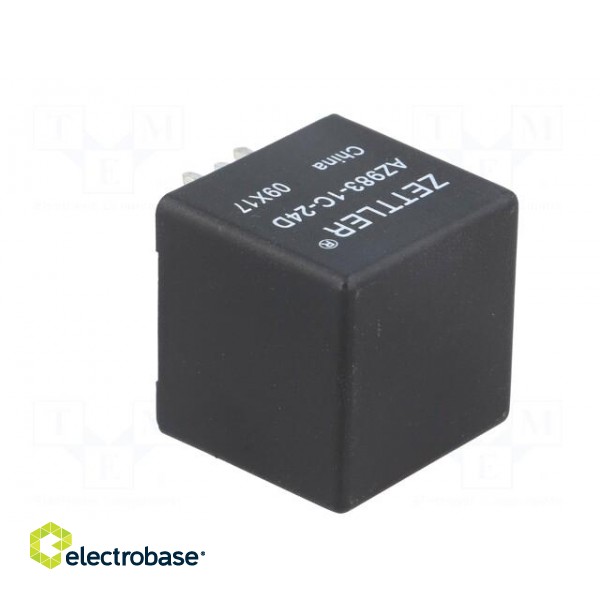 Relay: electromagnetic | SPDT | Ucoil: 24VDC | 60A | automotive | PCB image 4