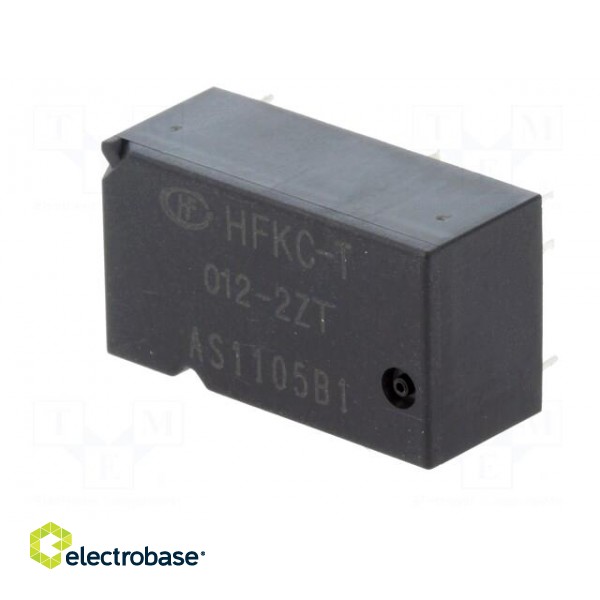 Relay: electromagnetic | SPDT x2 | Ucoil: 12VDC | 30A | Mounting: PCB image 2