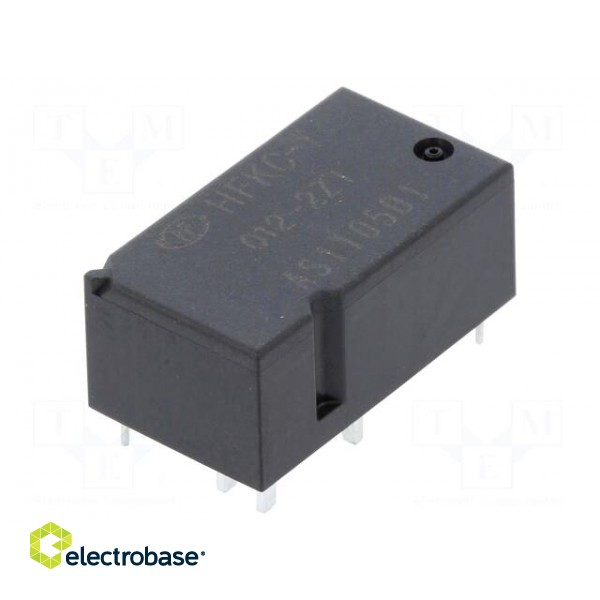 Relay: electromagnetic | SPDT x2 | Ucoil: 12VDC | 30A | Mounting: PCB фото 1