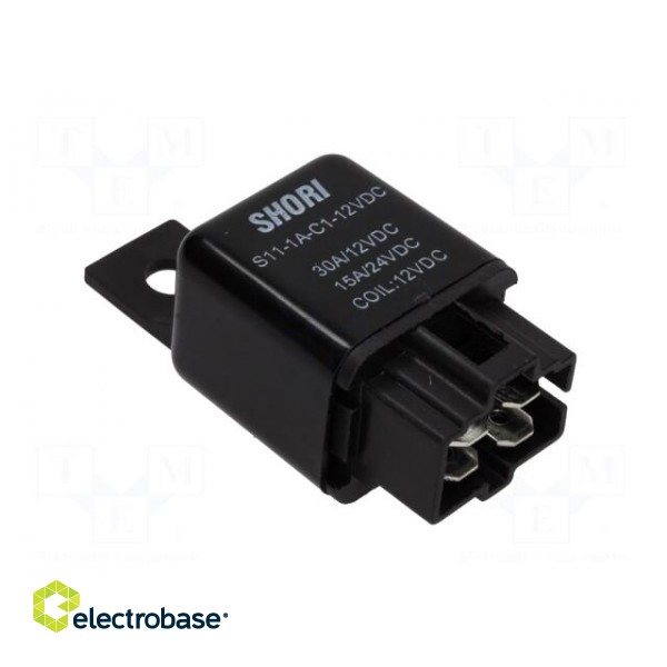Relay: electromagnetic | SPST-NO | Ucoil: 12VDC | 30A | automotive фото 8
