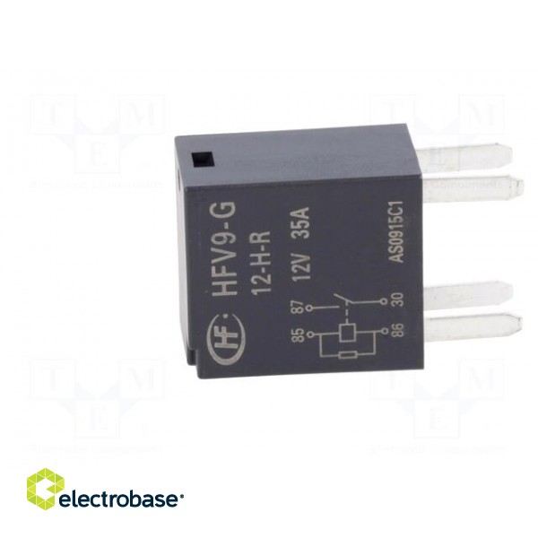 Relay: electromagnetic | SPST-NO | Ucoil: 12VDC | 35A | automotive image 3