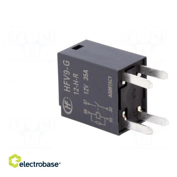 Relay: electromagnetic | SPST-NO | Ucoil: 12VDC | 35A | automotive фото 4