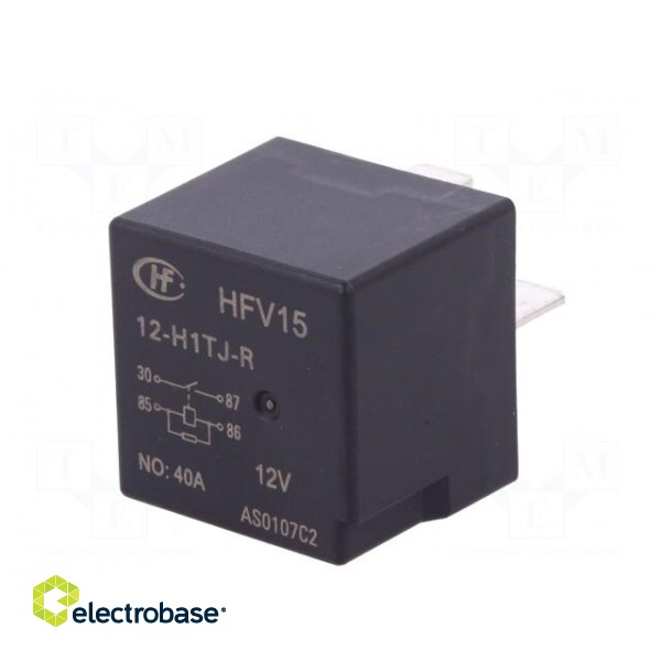 Relay: electromagnetic | SPST-NO | Ucoil: 12VDC | 40A | automotive фото 6