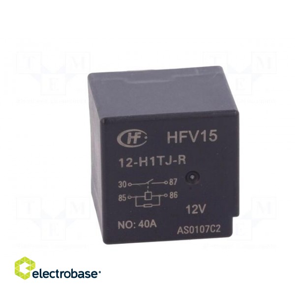 Relay: electromagnetic | SPST-NO | Ucoil: 12VDC | 40A | automotive image 5
