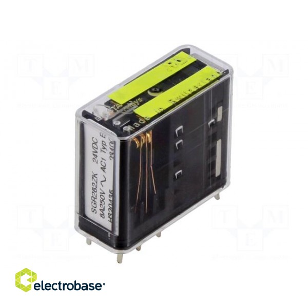 Relay: electromagnetic | DPDT | Ucoil: 24VDC | 6A | socket | Series: RCI image 1
