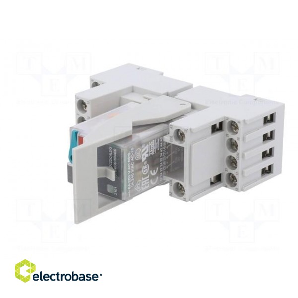 Relay: interface | 4PDT | Ucoil: 12VDC | for DIN rail mounting фото 2