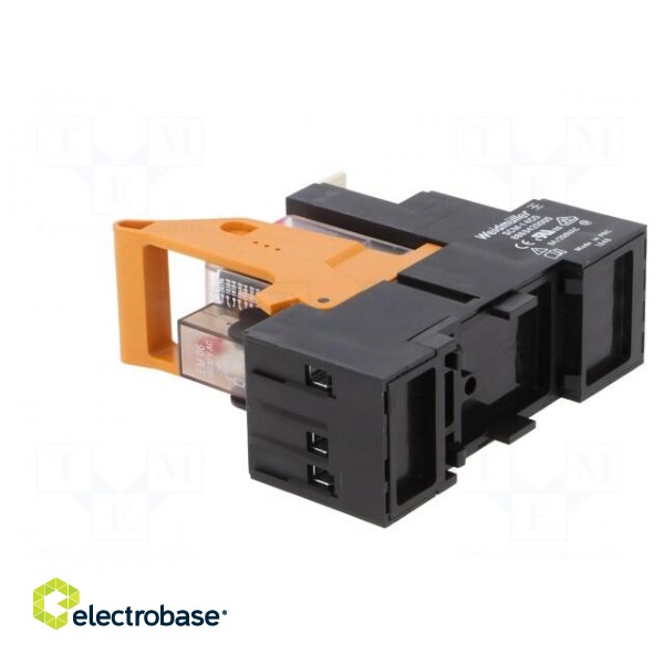 Relay: interface | 4PDT | Ucoil: 230VAC | 6A | 6A/240VAC | Mounting: DIN image 4
