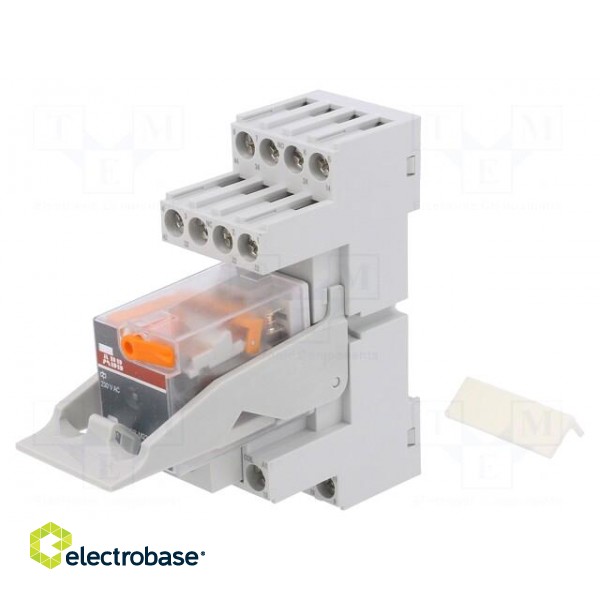 Relay: interface | 4PDT | Ucoil: 230VAC | for DIN rail mounting paveikslėlis 1