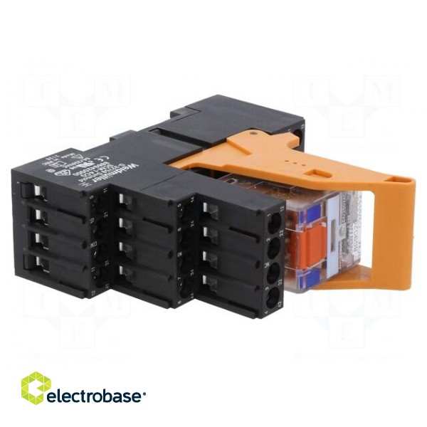 Relay: interface | 4PDT | Ucoil: 24VDC | 6A | 6A/240VAC | Indication: LED фото 8
