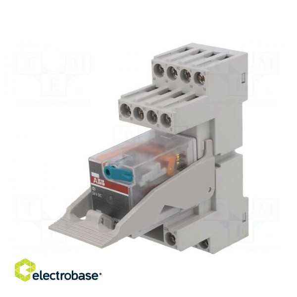 Relay: interface | 4PDT | Ucoil: 24VDC | for DIN rail mounting фото 1