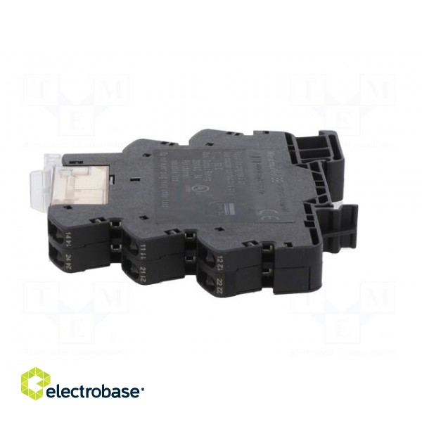 Relay: interface | DPDT | Ucntrl: 24VDC | 8A | for DIN rail mounting image 3