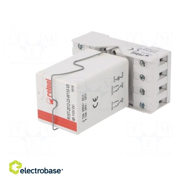 Relay: interface | DPDT | Ucoil: 110VDC | 10A | 10A/250VAC | 10A/24VDC image 2