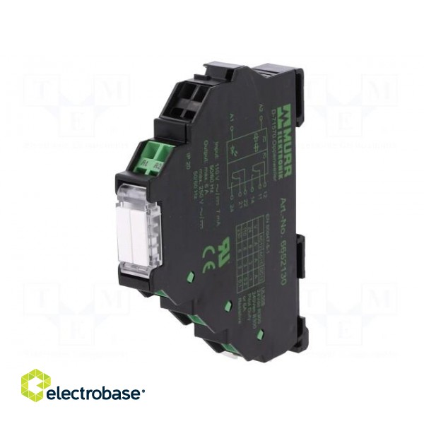 Relay: interface | DPDT | Ucoil: 110VAC,110VDC | 6A | Series: MIRO 6 image 1
