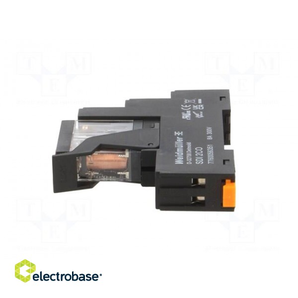 Relay: interface | DPDT | Ucoil: 230VAC | 5A | for DIN rail mounting paveikslėlis 3