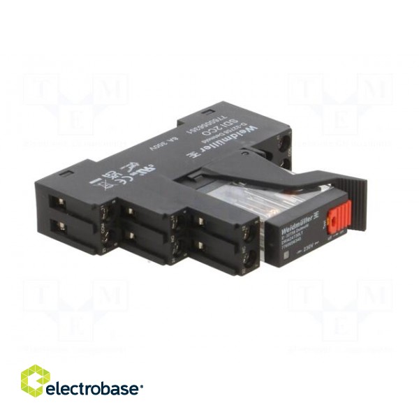 Relay: interface | DPDT | Ucoil: 230VAC | 5A | for DIN rail mounting paveikslėlis 8