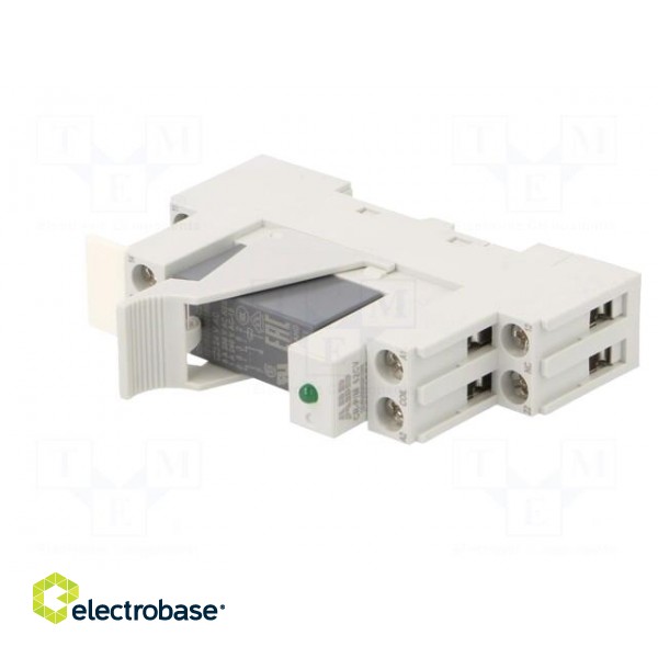 Relay: interface | DPDT | Ucoil: 24VAC | for DIN rail mounting image 2